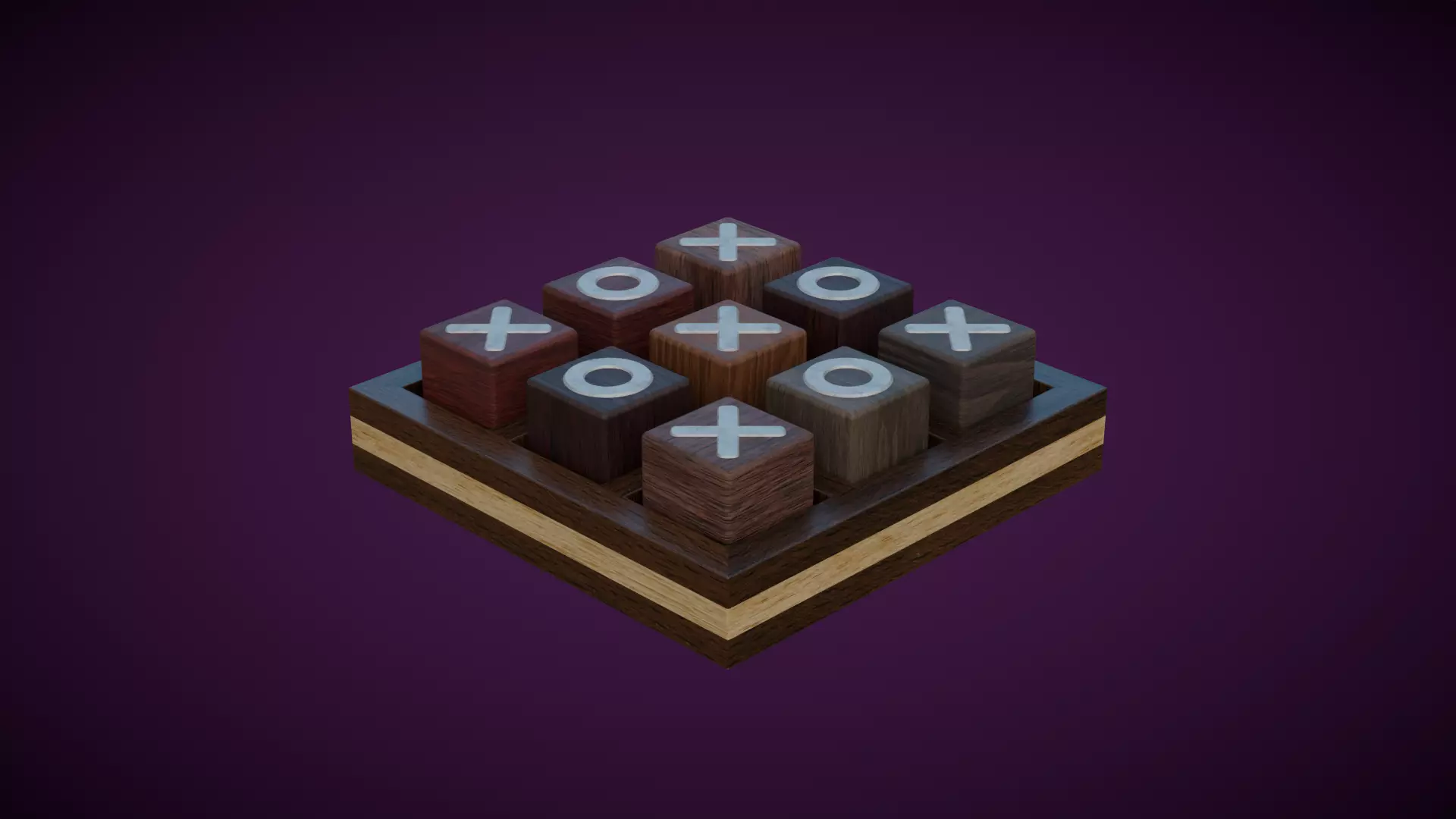 Tic Tac Toe 3D model_0