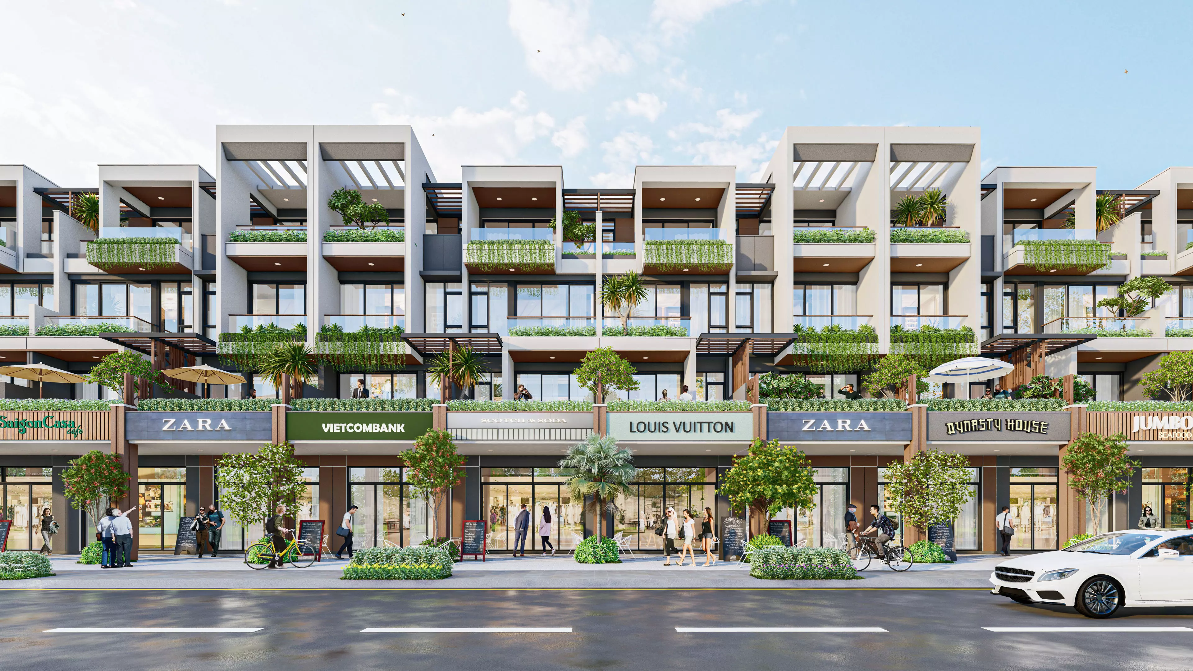 Modern Shophouse - President project in Viet Nam 3D model_0