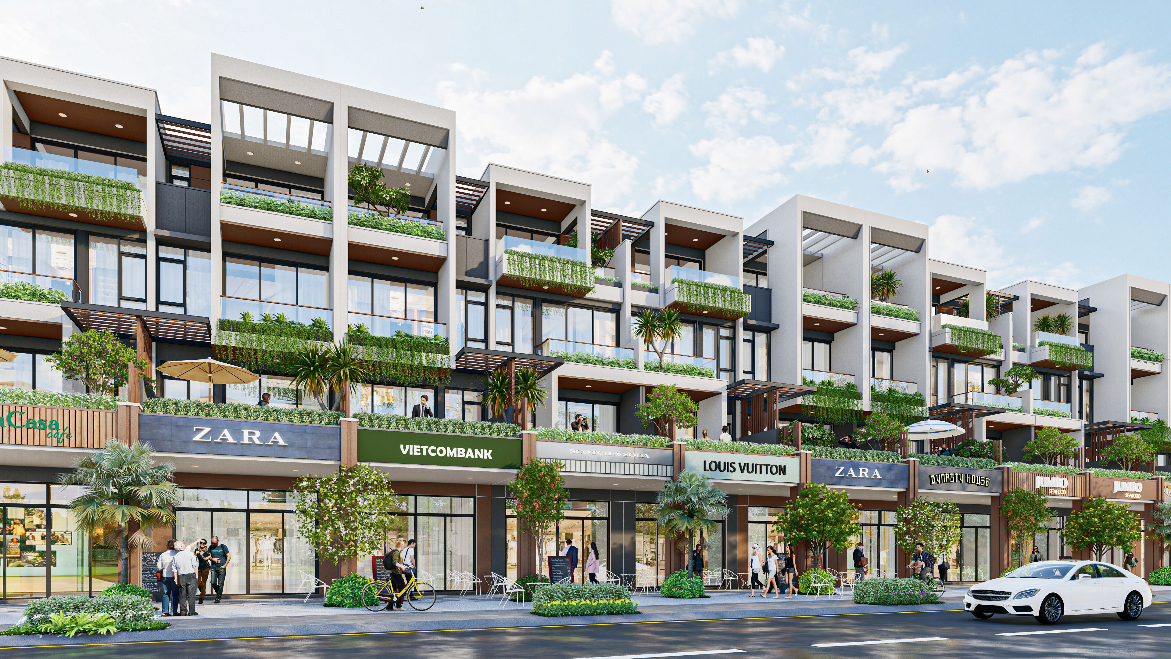 Modern Shophouse - President project in Viet Nam 3D model_1