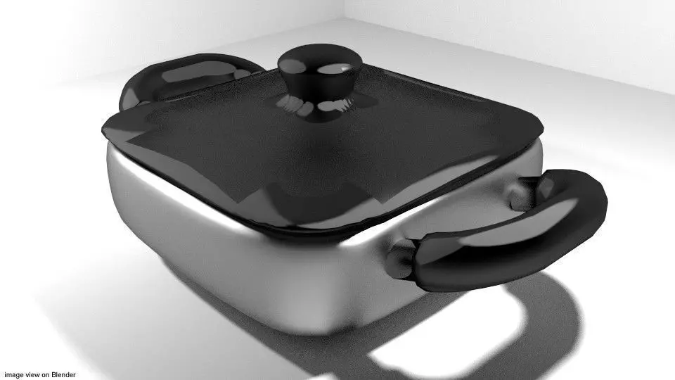 Cookware - Casserole pans 3D model