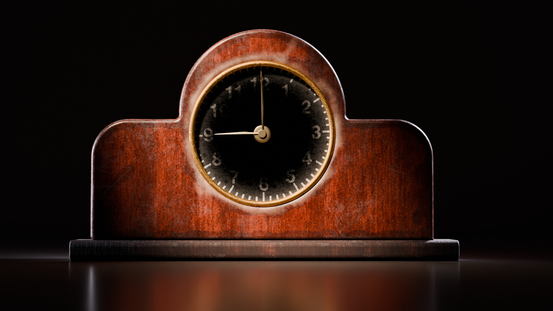 Vintage Clock 3D model_2