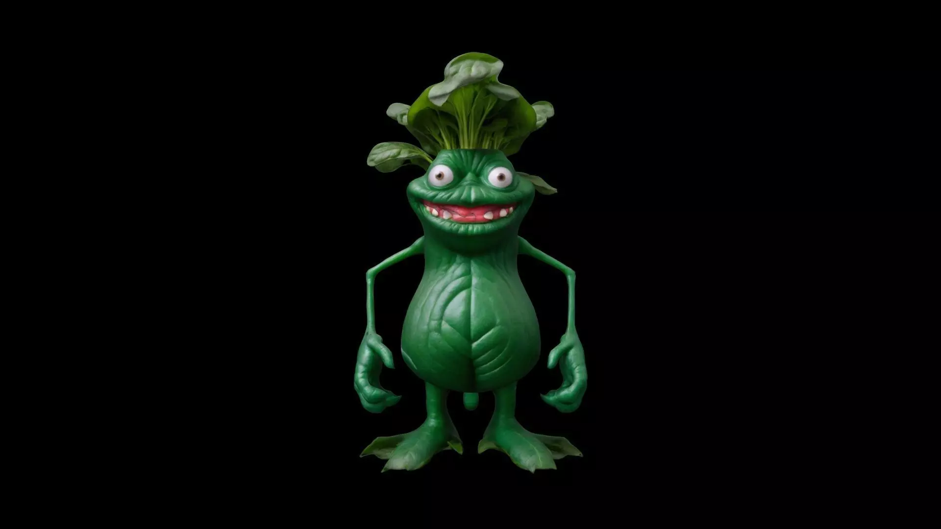 3d Model Funny Spinach Monster Collection  3D model_0