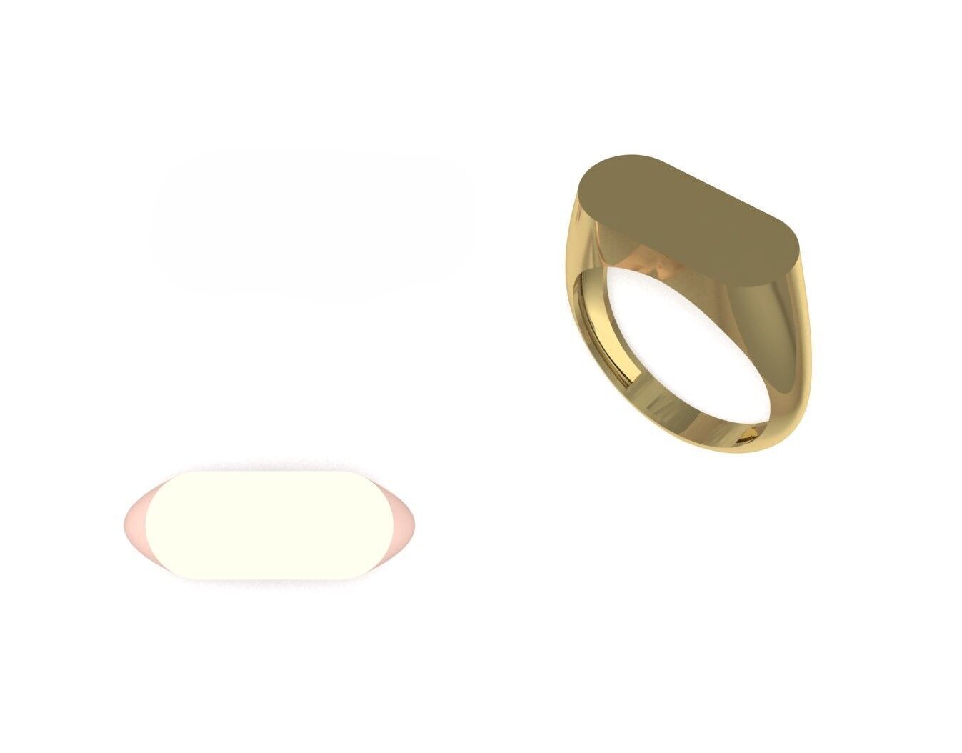 Simple Ring 3D print model_1