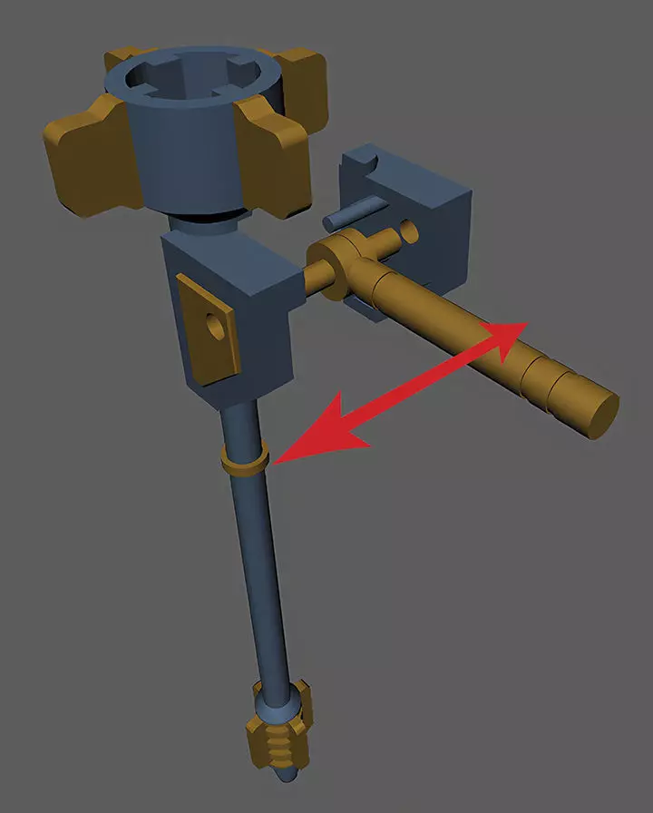 Amazing Barbatos Lupus Mace 1 144 Scale  Model Kit 3D print model_1