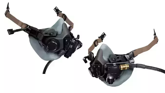 SOLR HALO MASK Low-poly 3D model