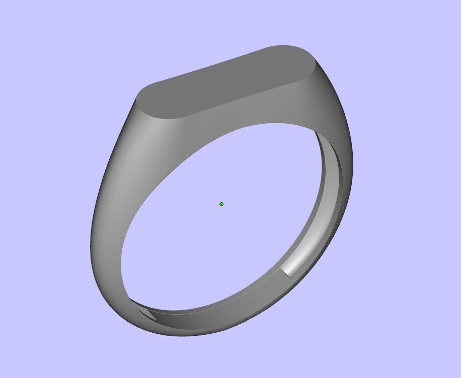 Simple Ring  3D print model_1