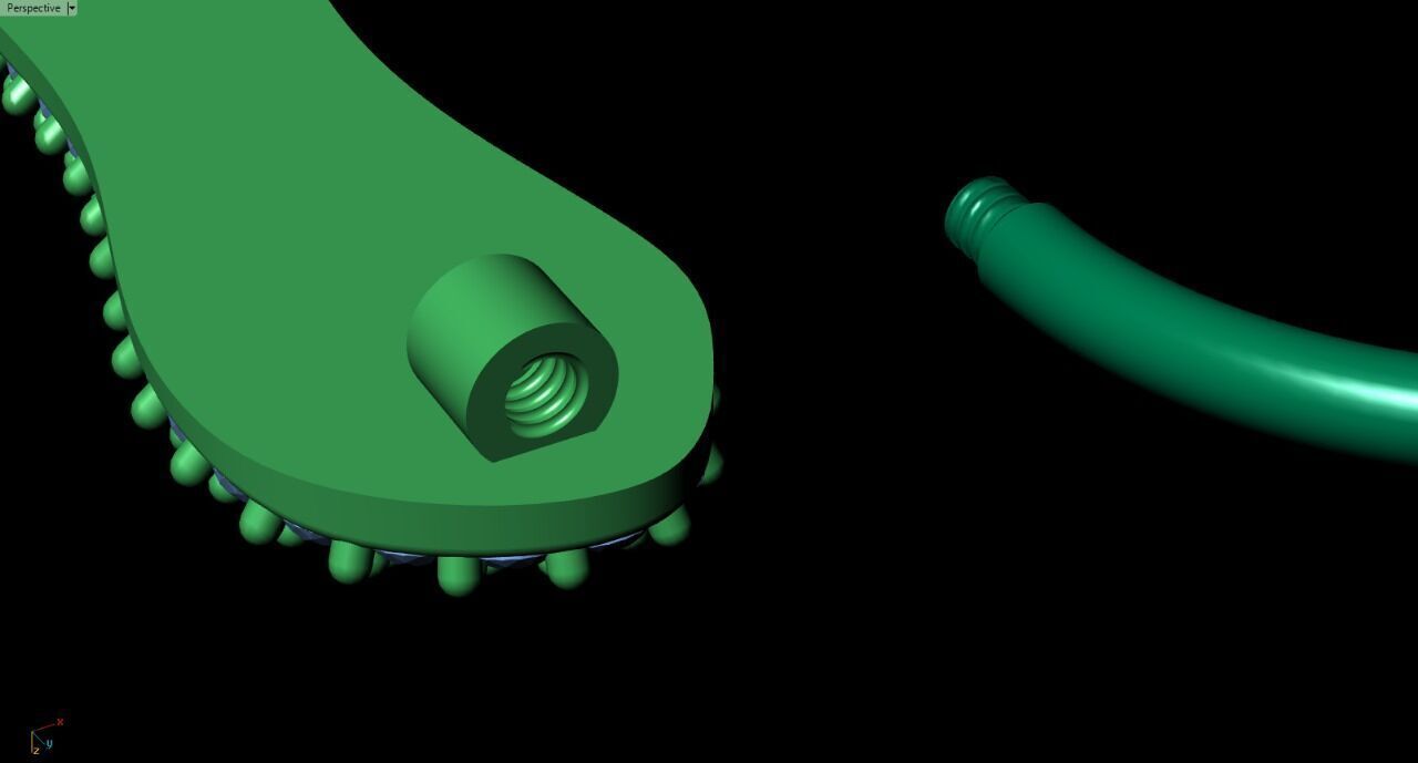 Nose piercing jewelry 3D print model_1