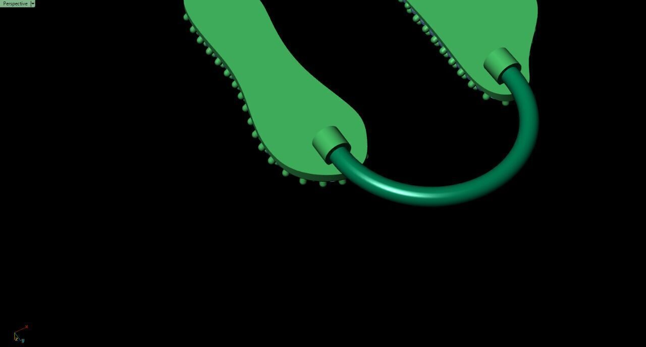 Nose piercing jewelry 3D print model_3