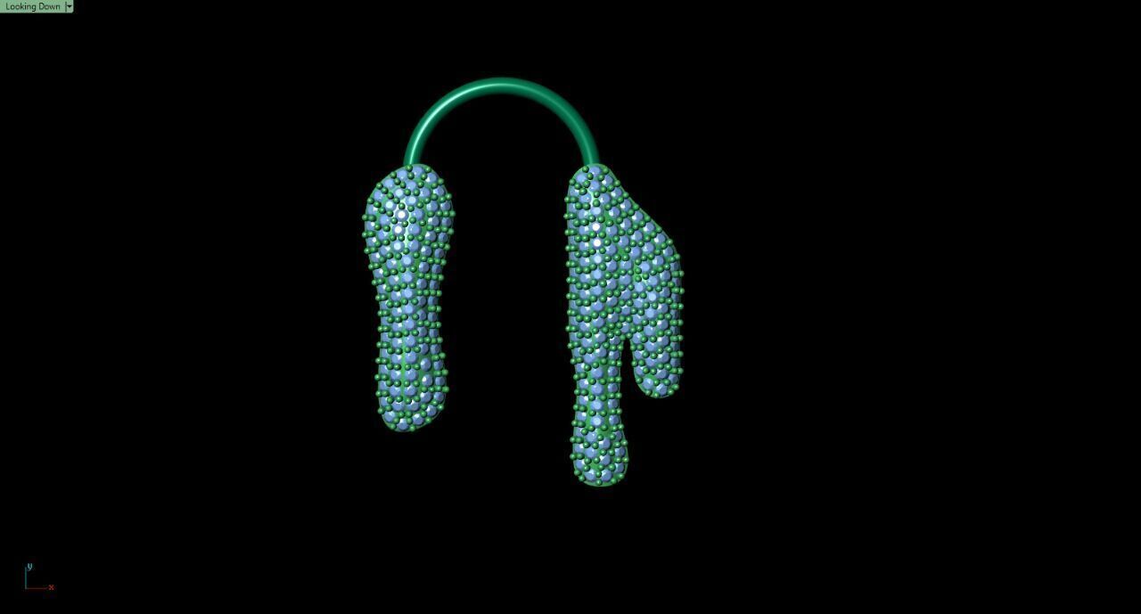 Nose piercing jewelry 3D print model_2