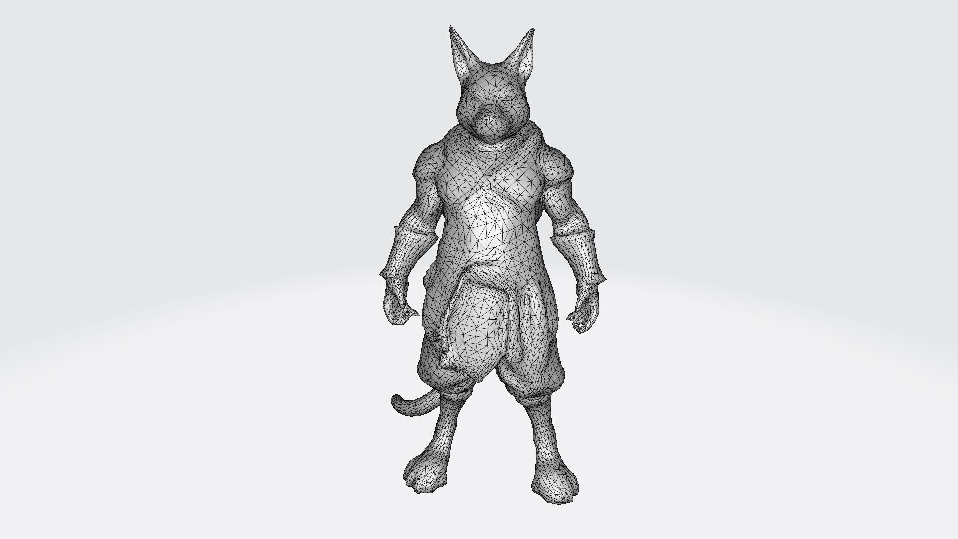 3d Model Humanoid Cat Character Collection 3D model_7