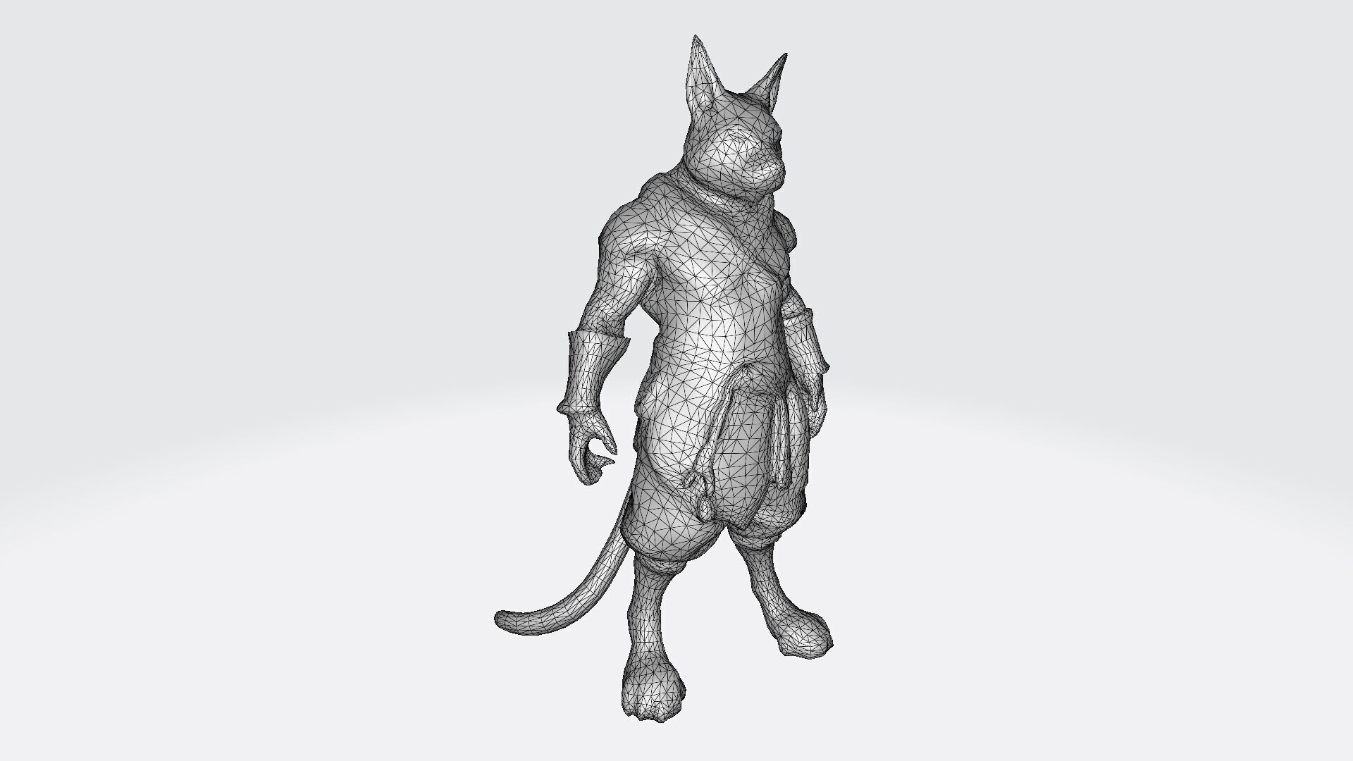 3d Model Humanoid Cat Character Collection 3D model_6
