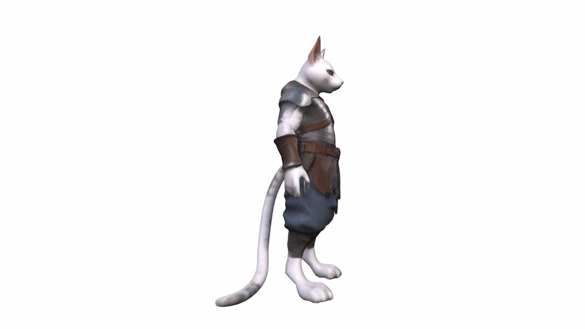 3d Model Humanoid Cat Character Collection 3D model_4