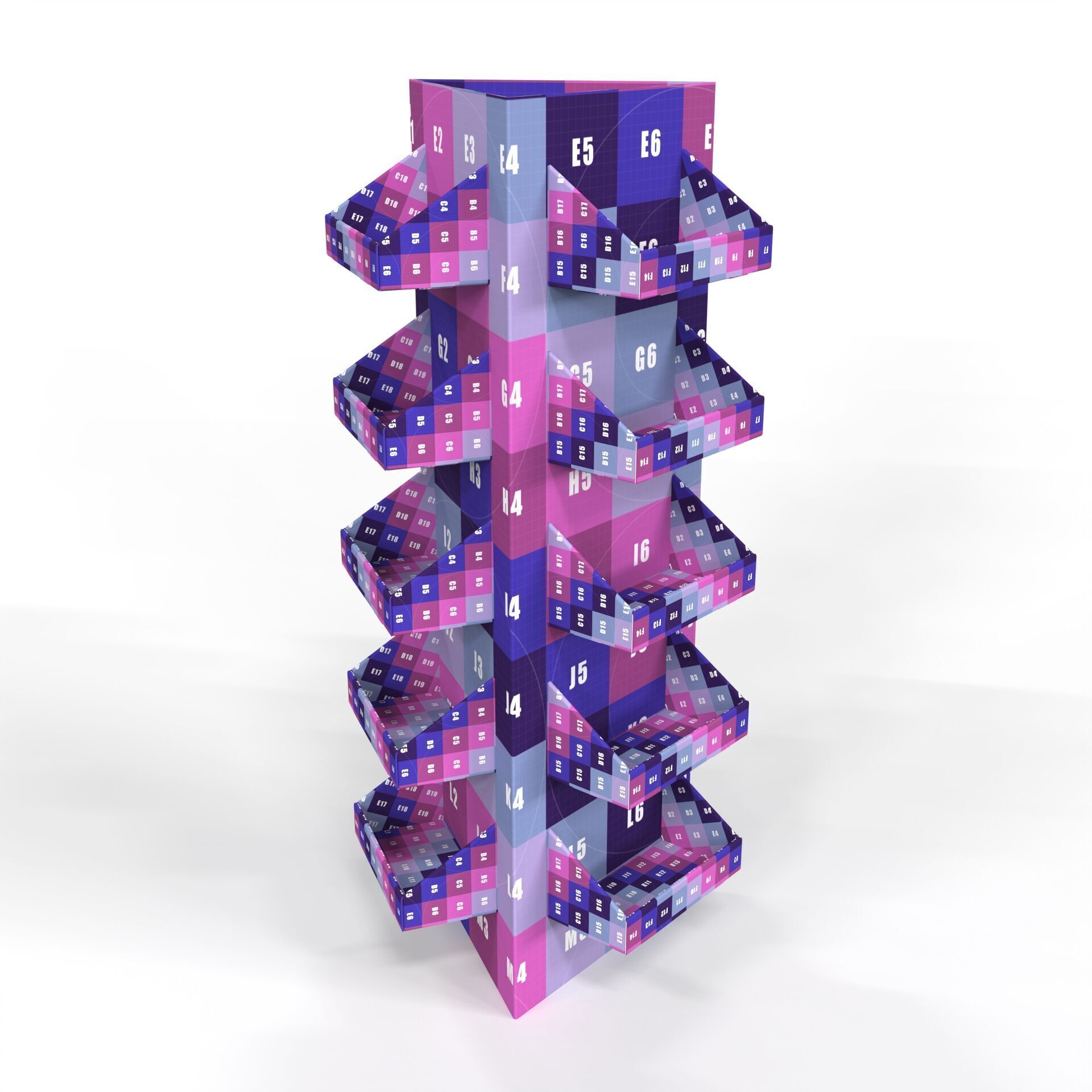 Point of Sale Cardboard Display Stand Texture_6