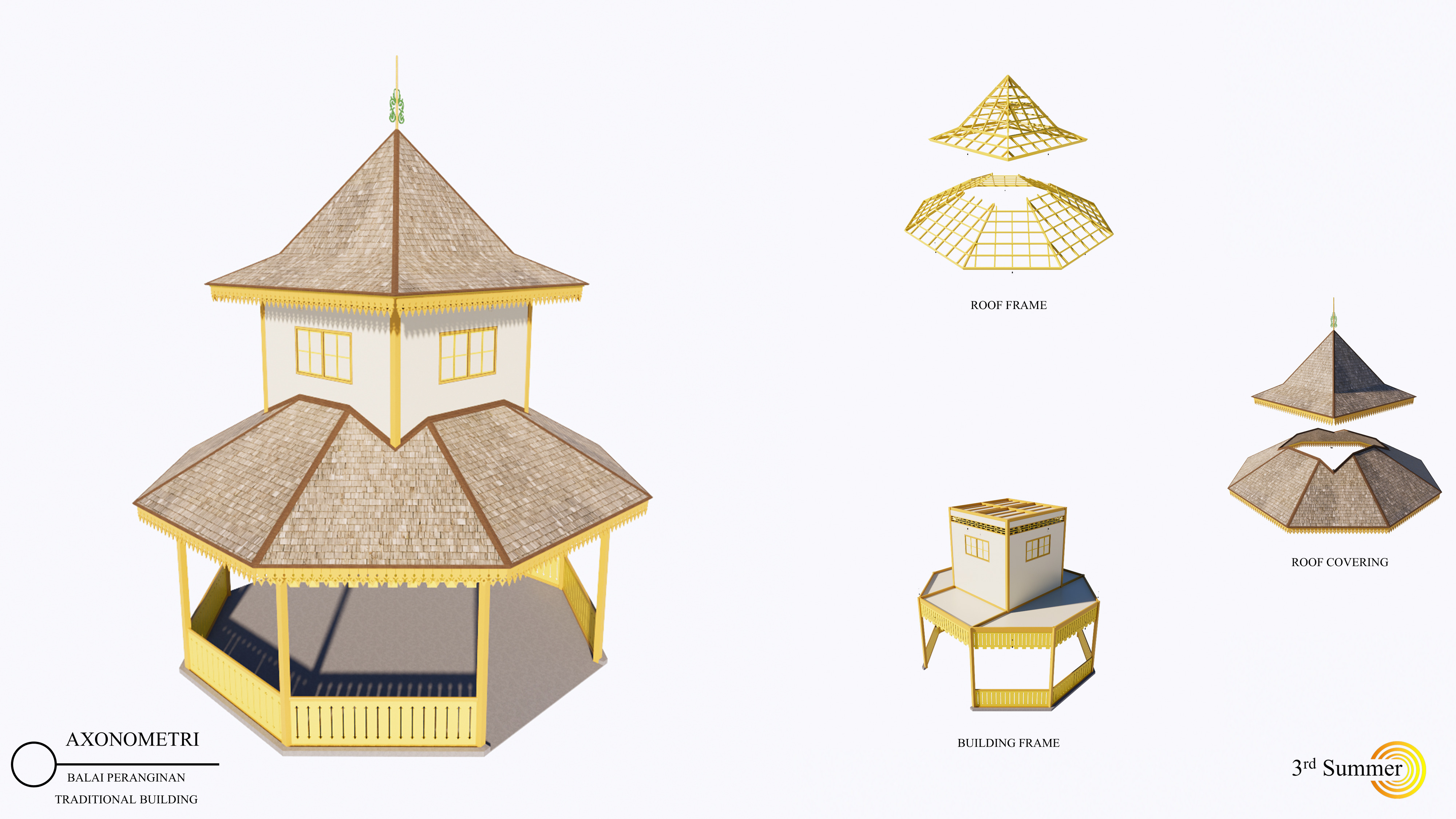 Resort Hall of the Sambas Sultanate Palace 3D model_14