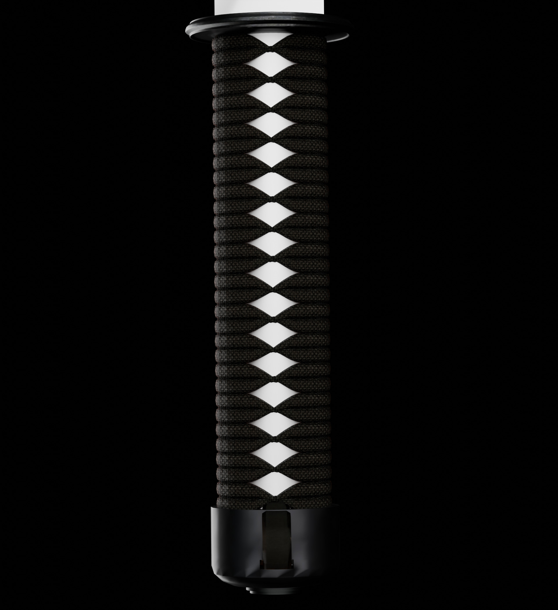 Katana sword Low-poly 3D model_3