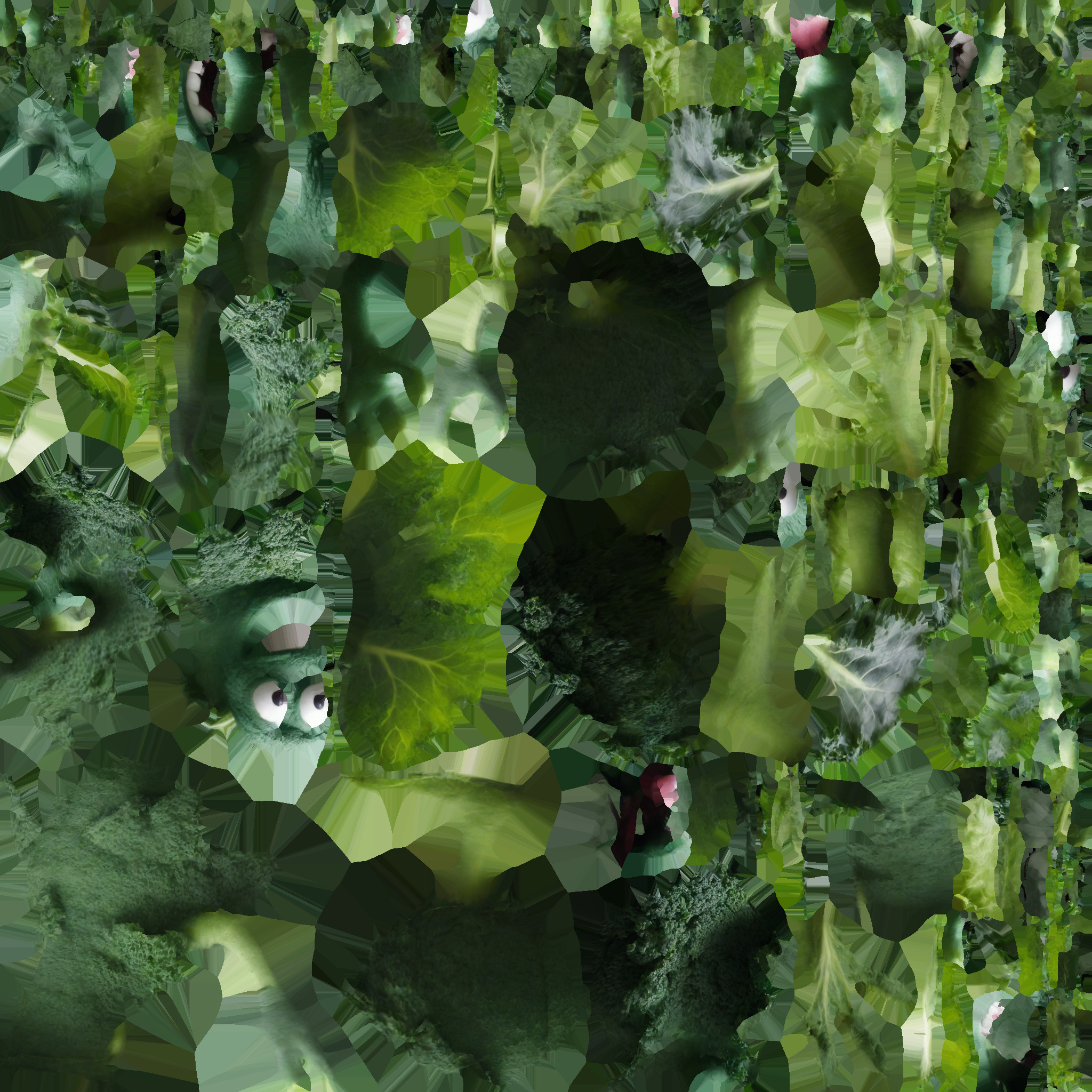 3d Model Illustration Of An Angry Kale Cartoon Character 3D model_7