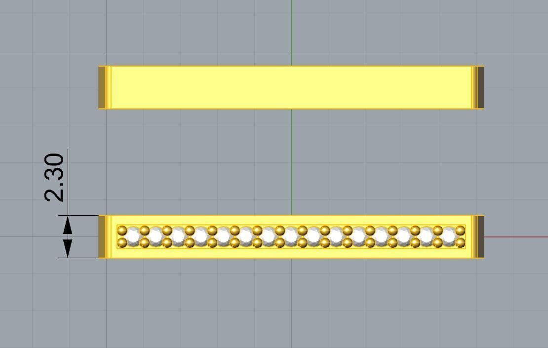 Twin ring 3D print model_3