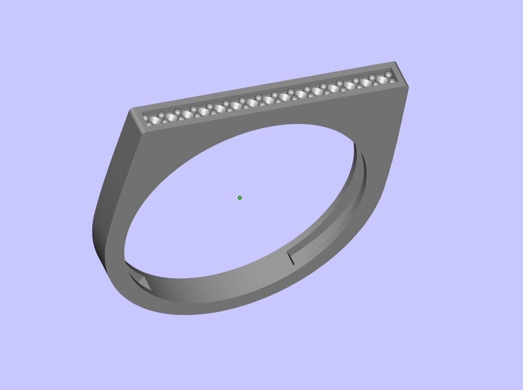Twin ring 3D print model_1