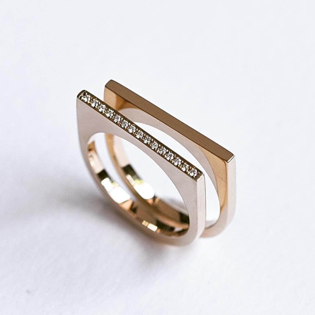Twin ring 3D print model_4