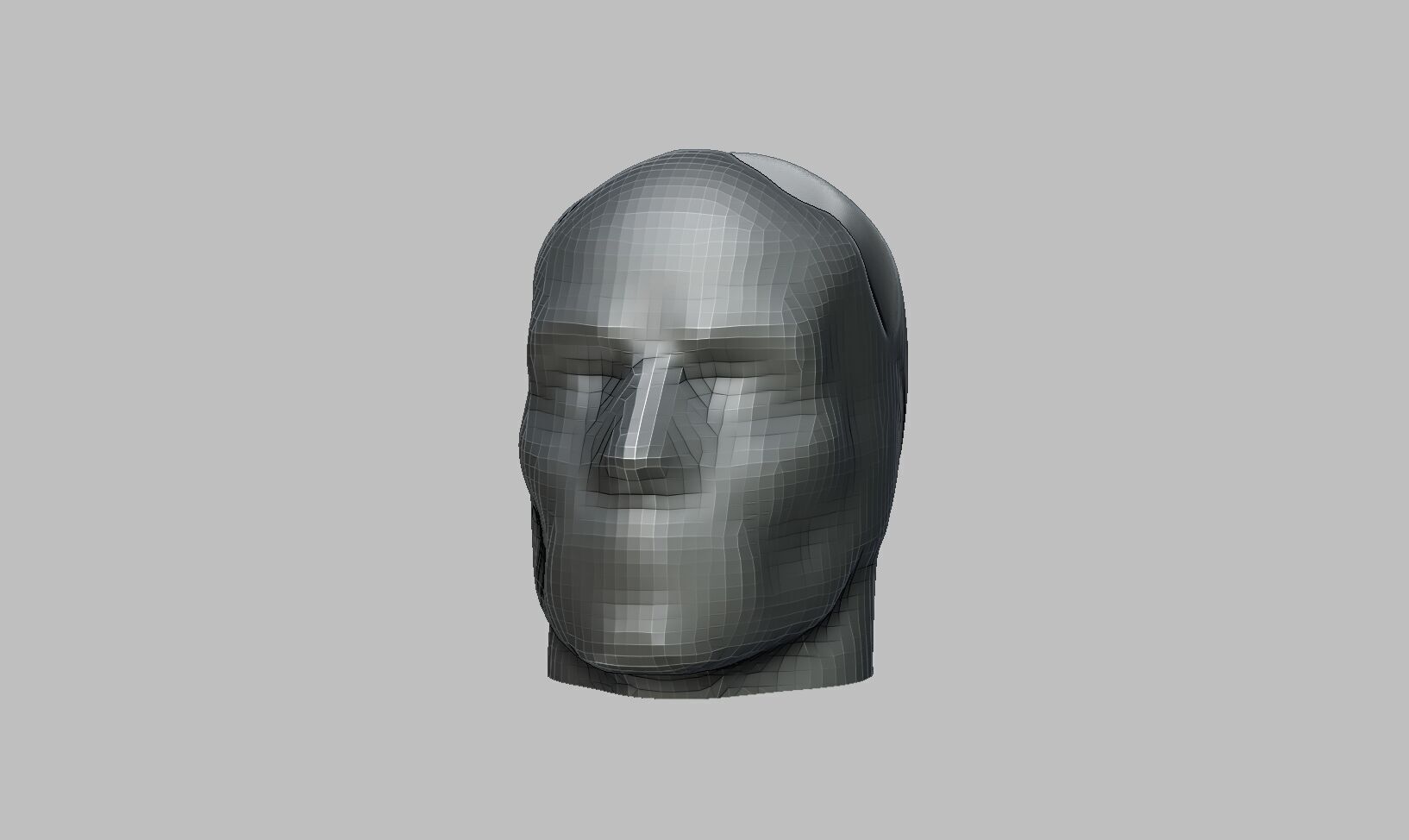 Ps5 controller stand human head low poly 3D print model_9