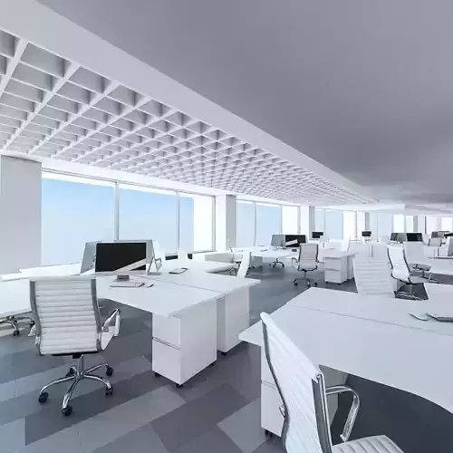 Office Interior 02 Low-poly 3D model