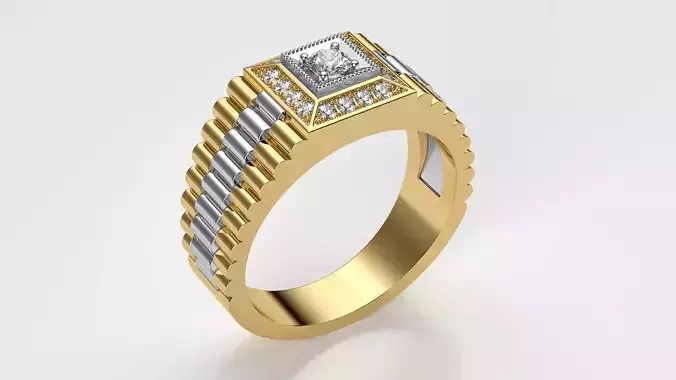 Mens Signet Ring R12