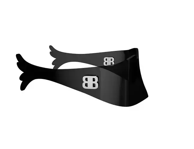 Balenciaga Noctua sunglasses 3d model  3D model