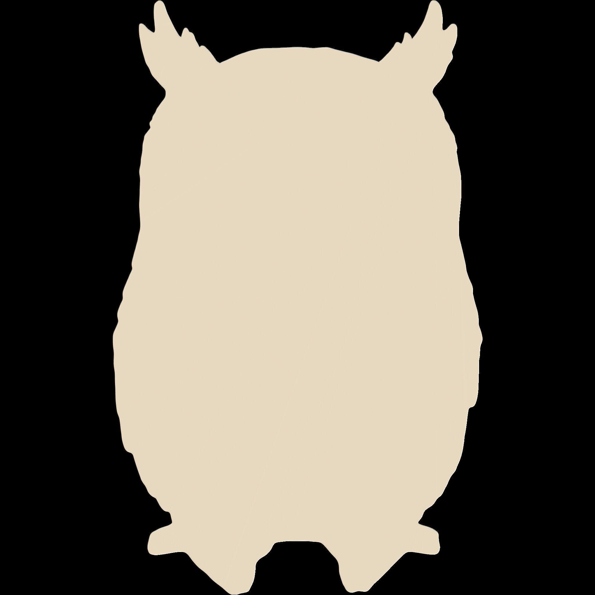 Highly Detailed Owl Relief STL file for 3d printing or CNC 3D print model_4