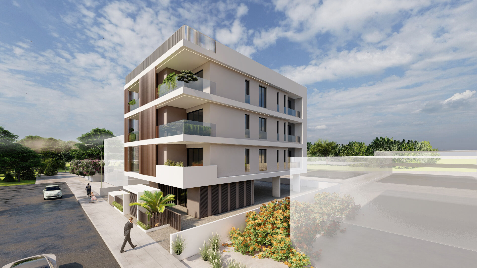 Apartment Building 3D model_7