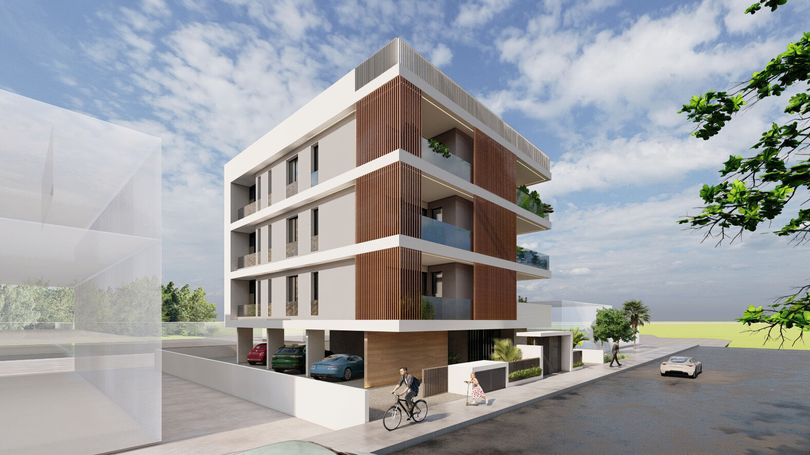 Apartment Building 3D model_3
