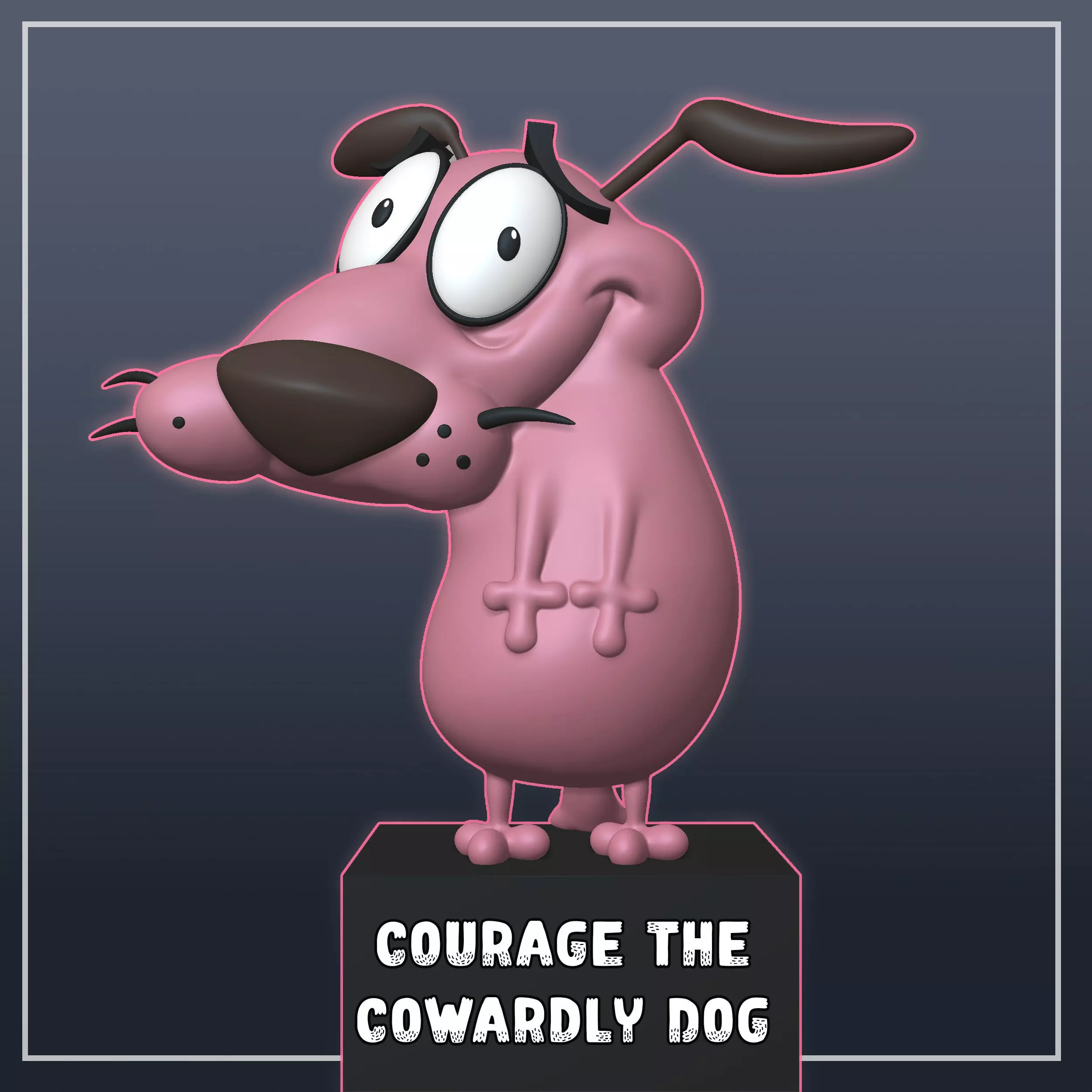 Courage the Cowardly Dog Free 3D print model