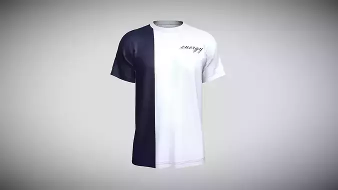 T-Shirt Energy In low Poly