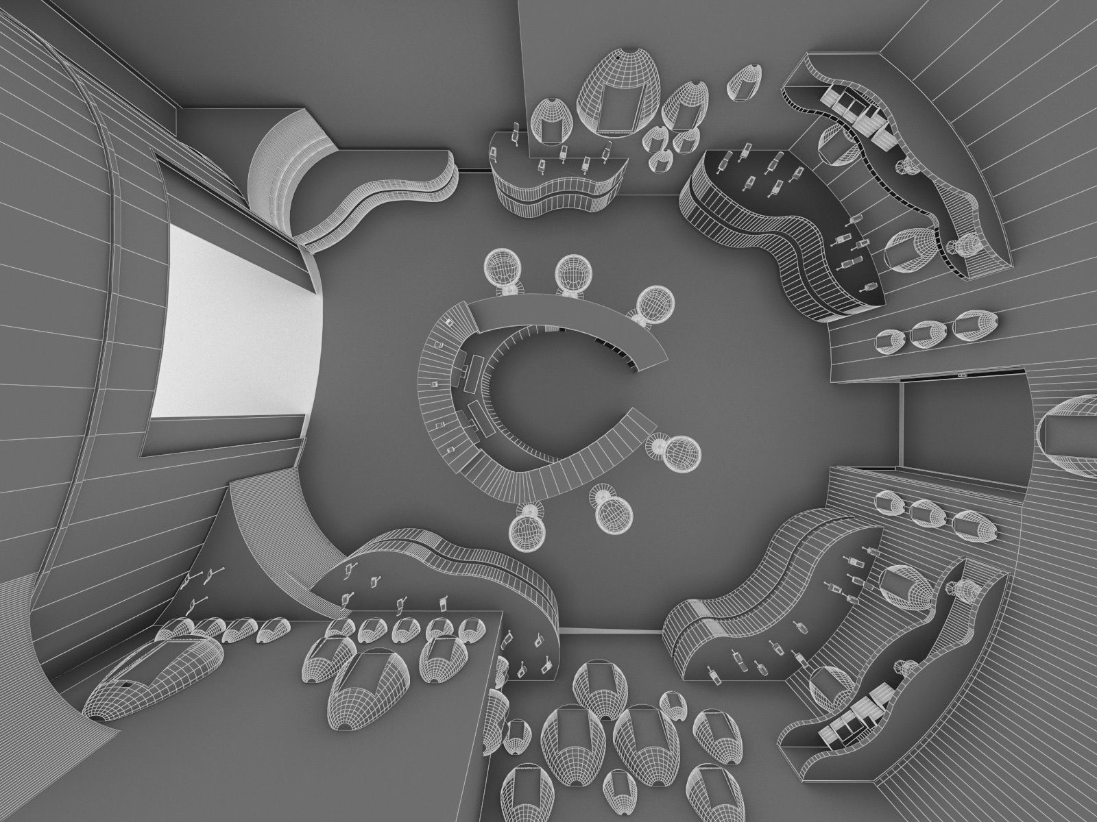 Mobile Phone Shop Interior 02 Low-poly 3D model_9