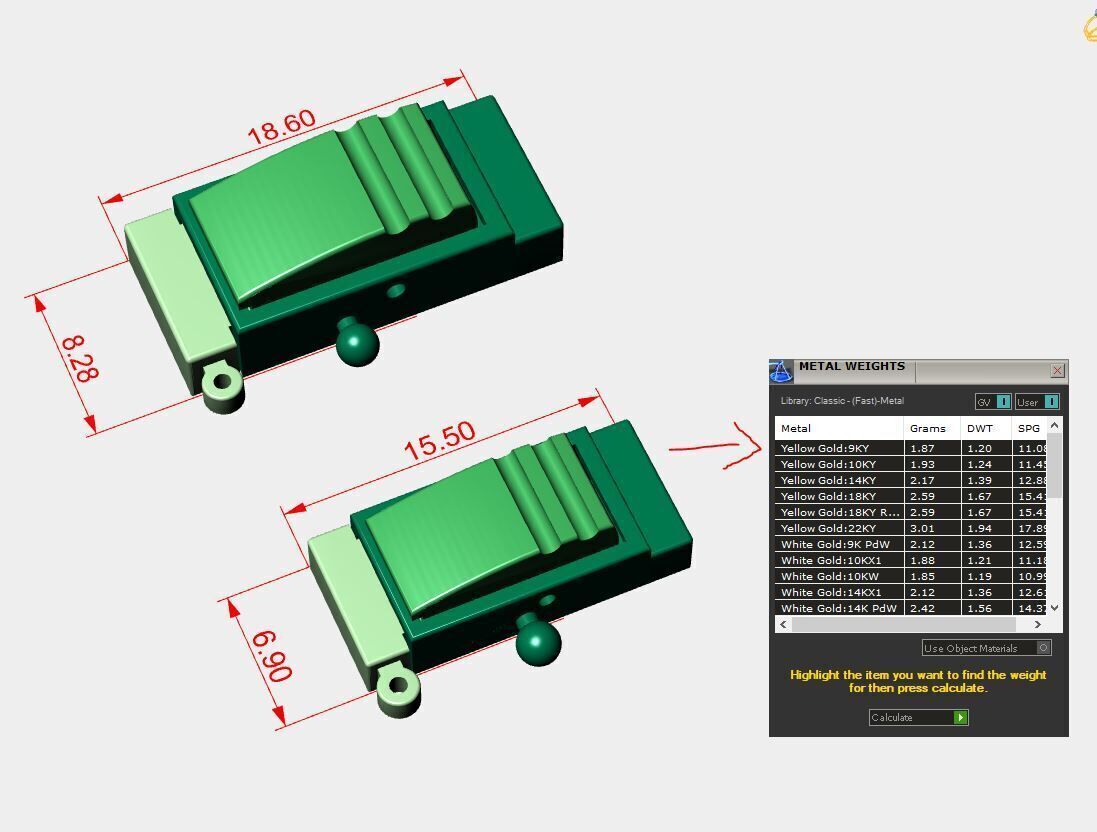 Clasp 3D print model_1