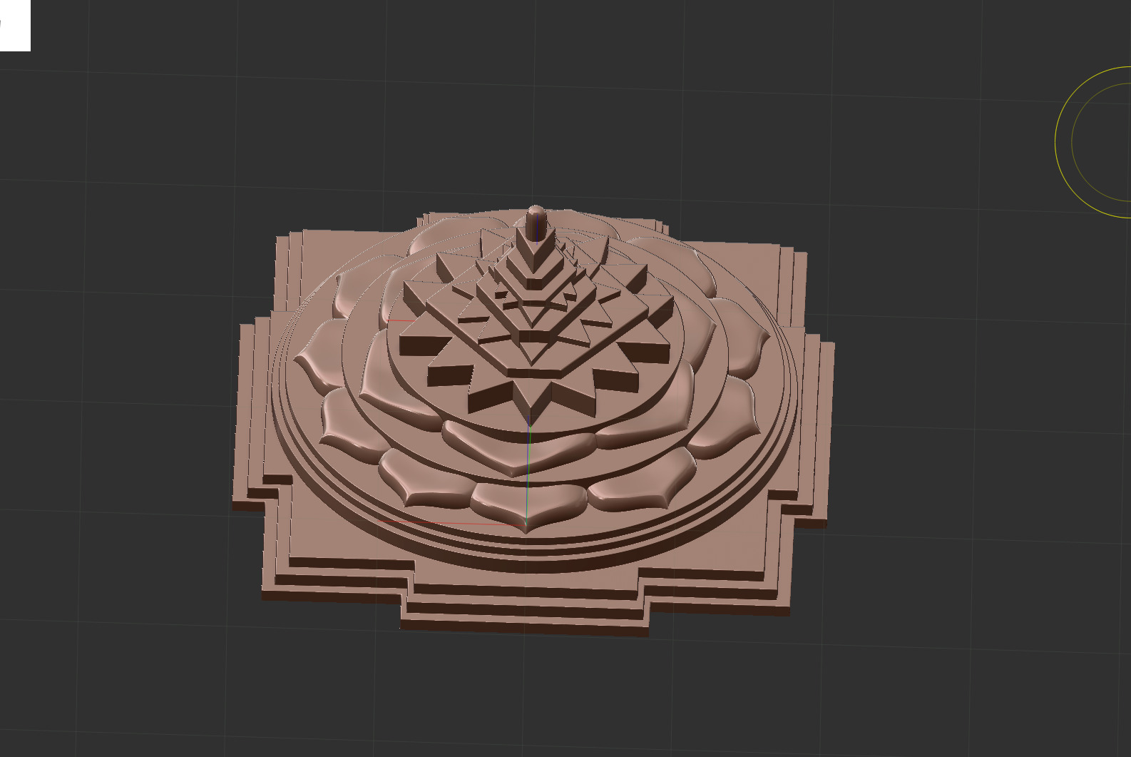 Sri Yantra 3D print model_2