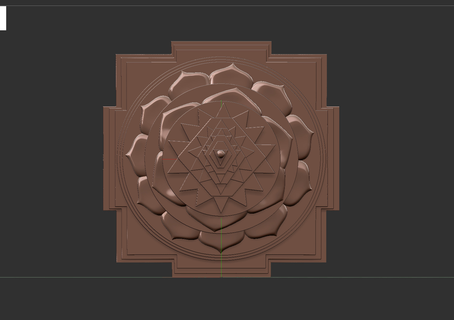 Sri Yantra 3D print model_6