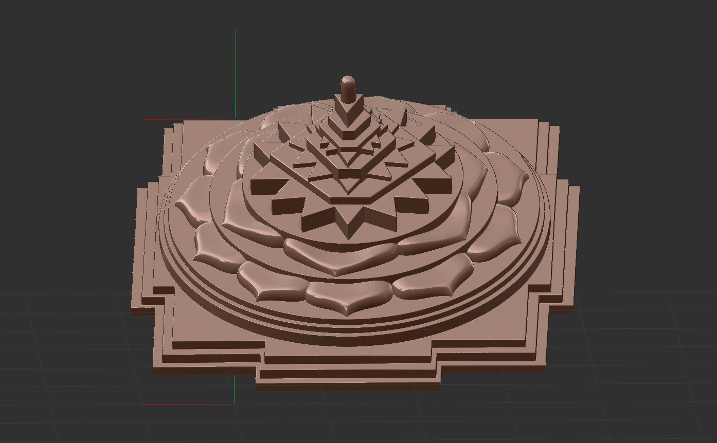 Sri Yantra 3D print model_9