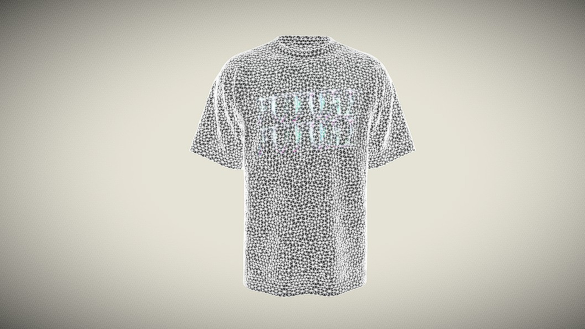 T-Shirt Future In Low Poly Low-poly 3D model_1