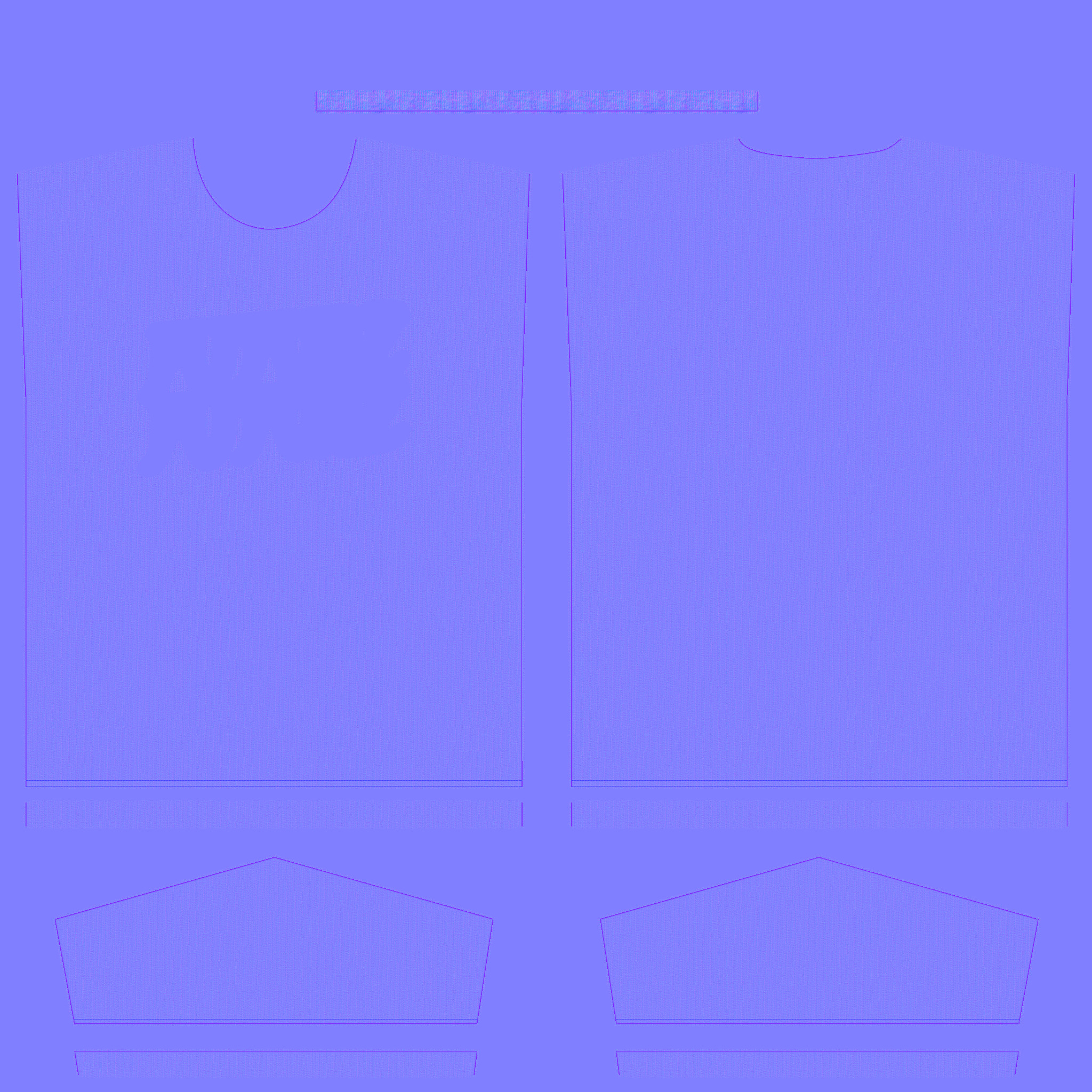 T-Shirt Future In Low Poly Low-poly 3D model_4