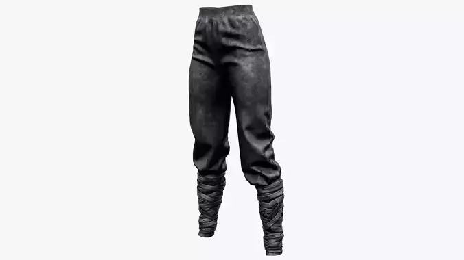 Medieval Pants With Bandage Legs