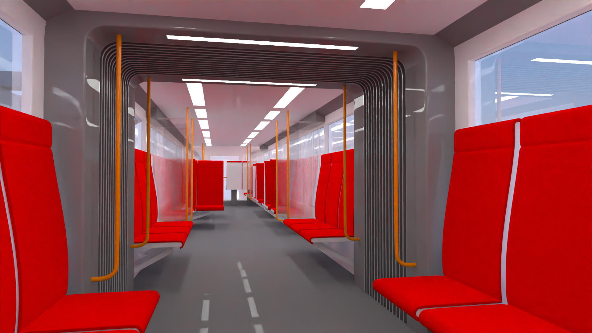 Elevated train concept 2025 3D model_6