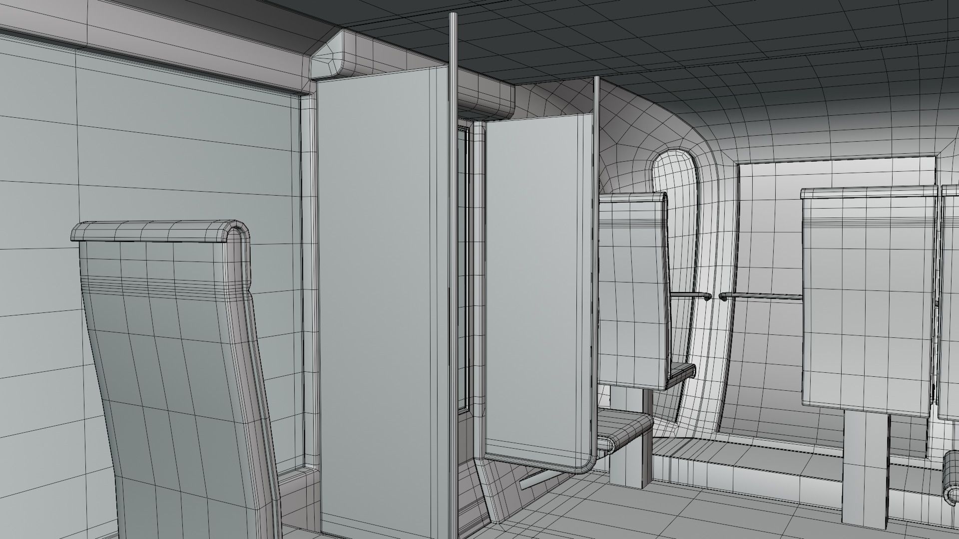 Elevated train concept 2025 3D model_9