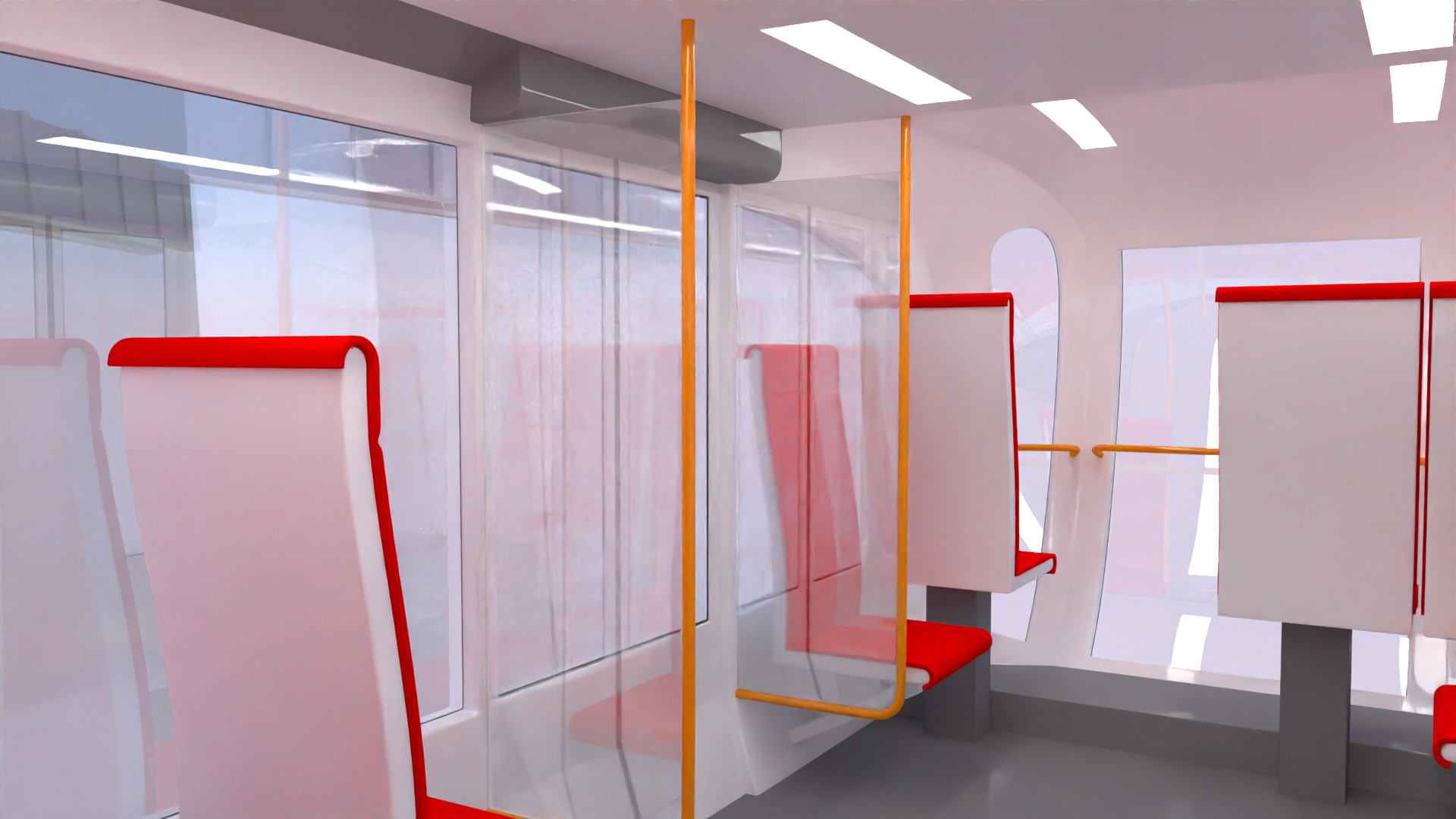 Elevated train concept 2025 3D model_8