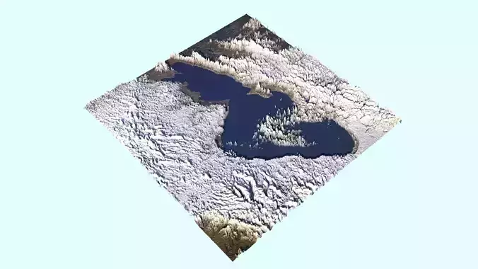 Sevan Lake 3D model
