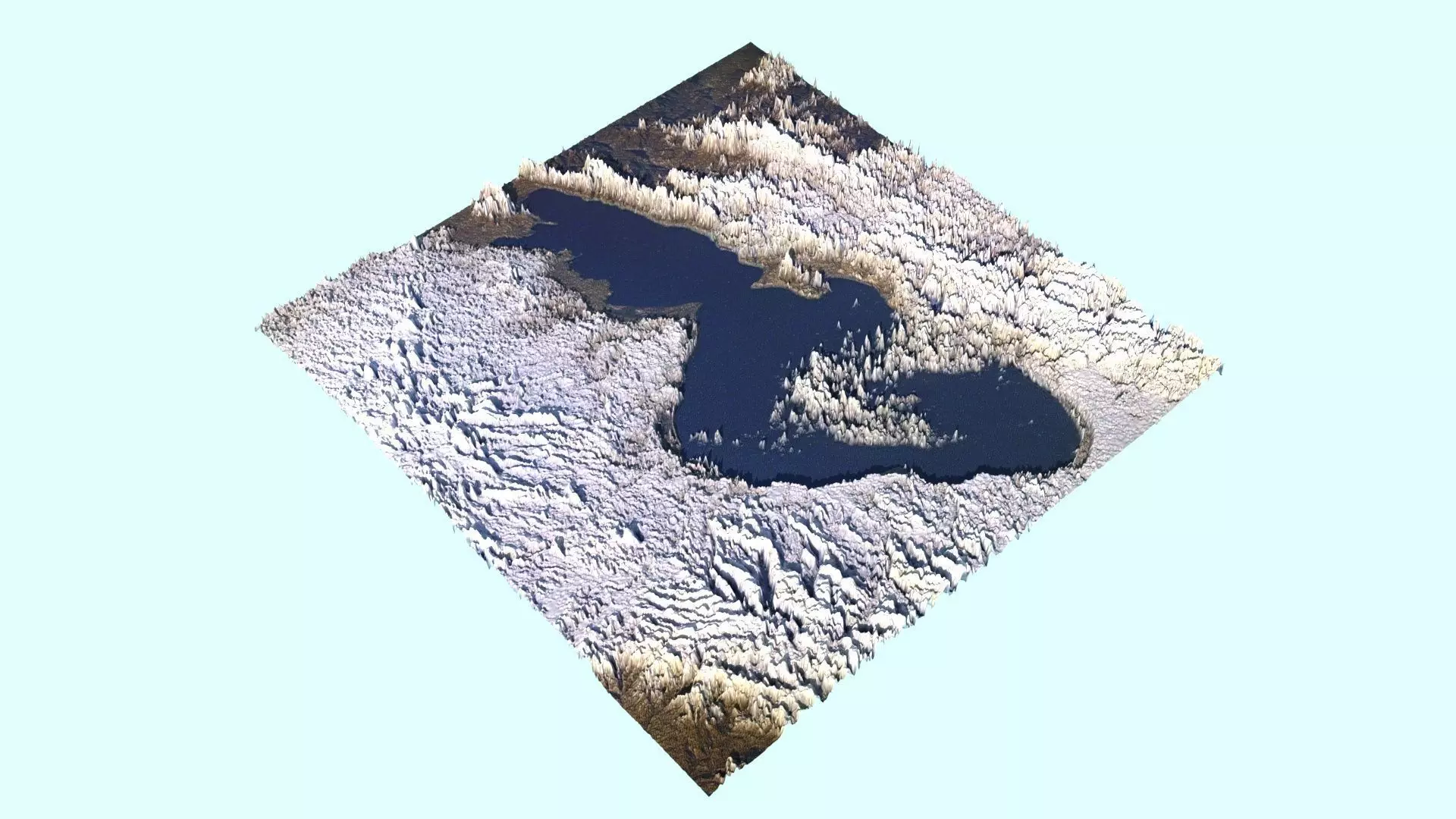 Sevan Lake 3D model