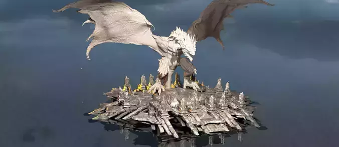 Merlins Grand Tower podium 3D model