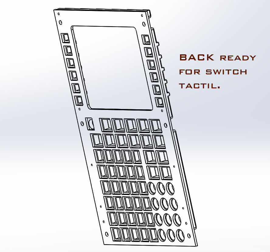 MCDU Airbus 3D print model_4