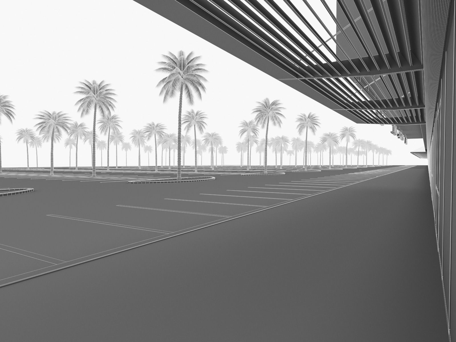 Shopping Mall 02 Low-poly 3D model_12