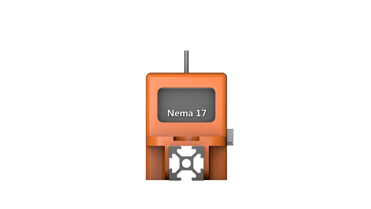 supporto motore stepper nema 17 3d print 3D print model_5