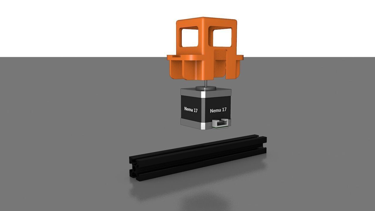 supporto motore stepper nema 17 3d print 3D print model_2